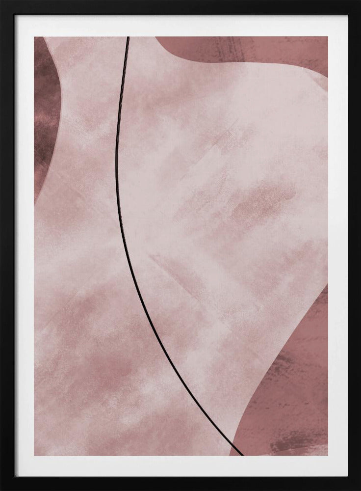 Abstract Shapes Pink | Poster