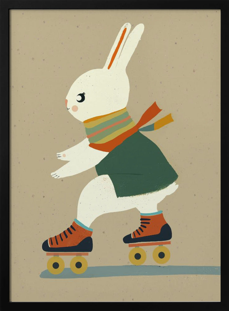 Eiskunstlauf-Hase-Glückseligkeit | Poster