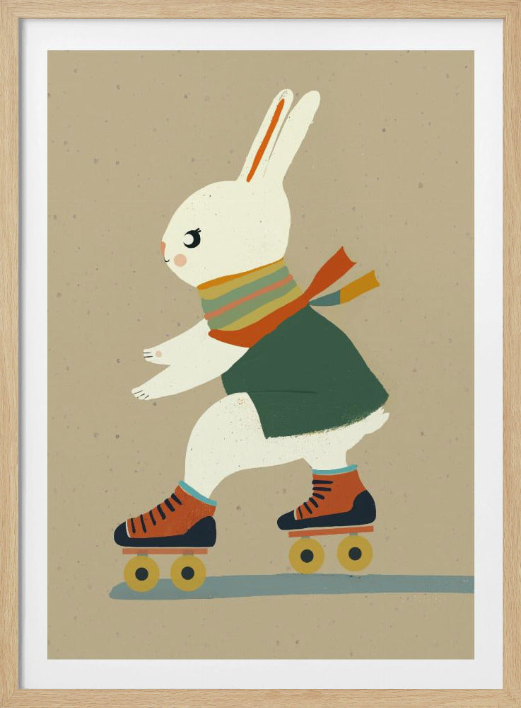 Eiskunstlauf-Hase-Glückseligkeit | Poster