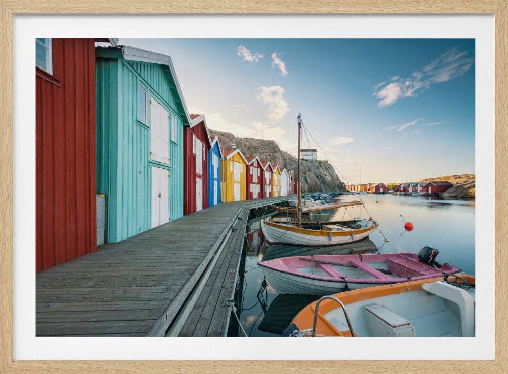 Farbiger Hafen | Poster