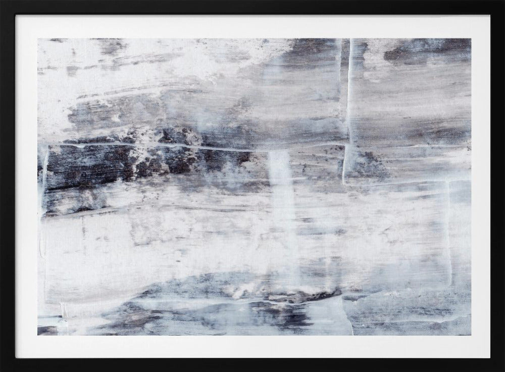 Textured Blend Of Gray And White Shades | Poster