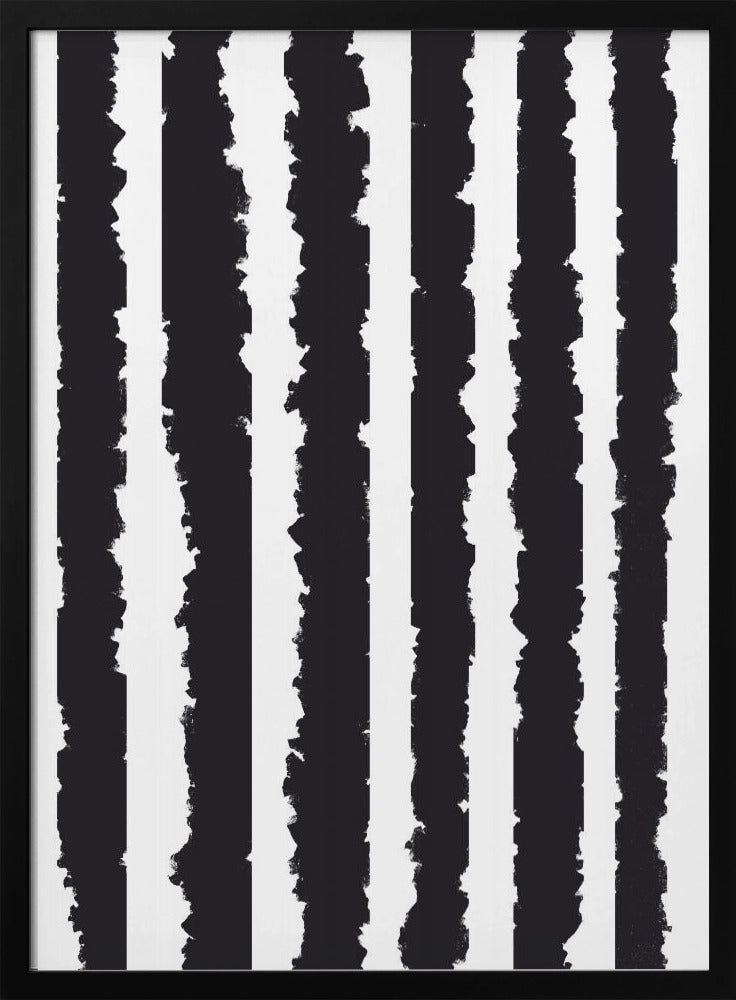Vertikale Streifen mit gezackten Kanten | Poster