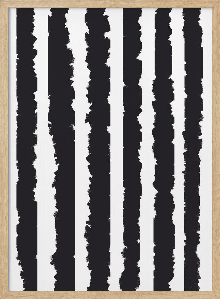 Vertikale Streifen mit gezackten Kanten | Poster