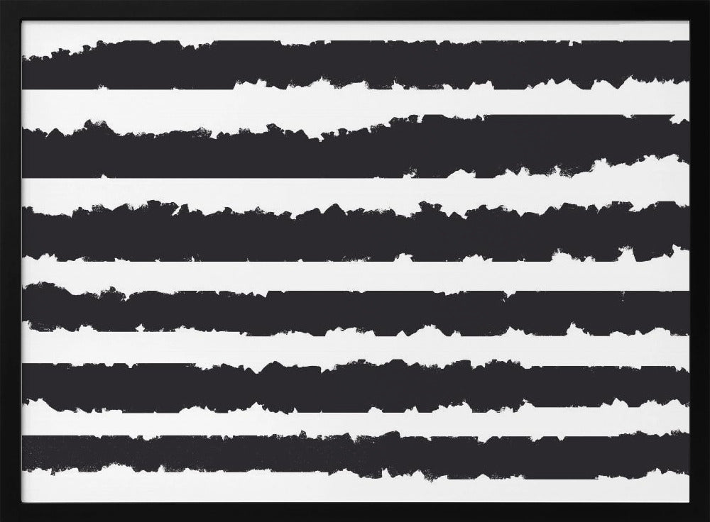 Schwarze Linien auf weißem Hintergrund | Poster