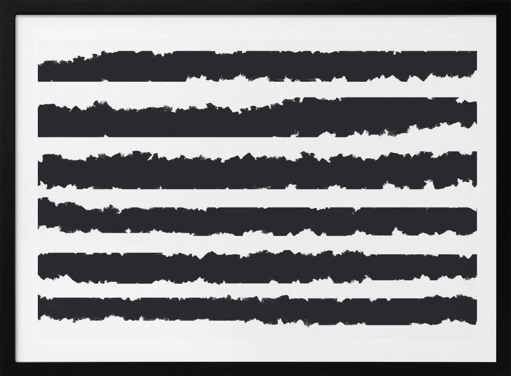 Schwarze Linien auf weißem Hintergrund | Poster