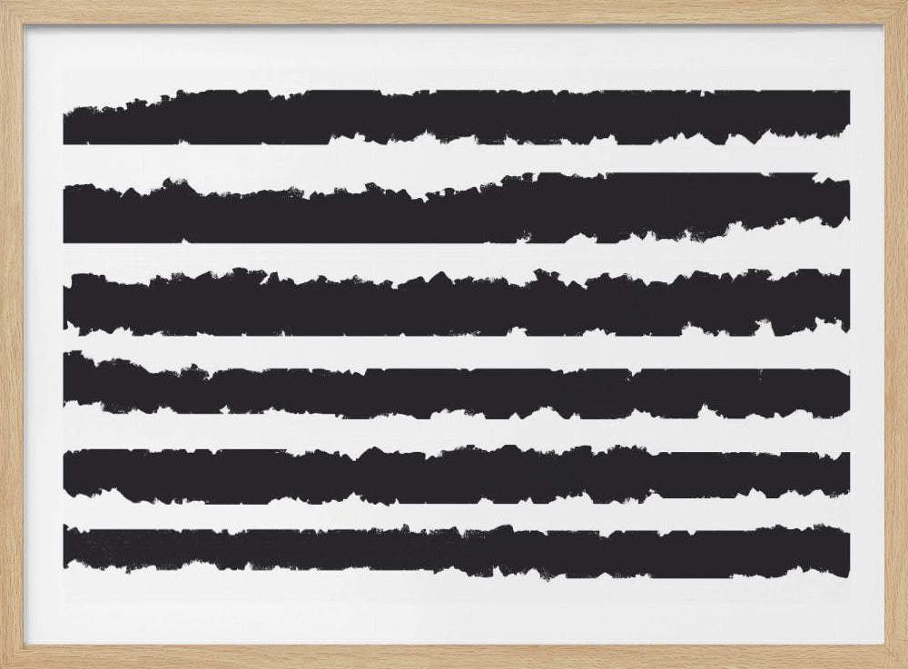 Schwarze Linien auf weißem Hintergrund | Poster