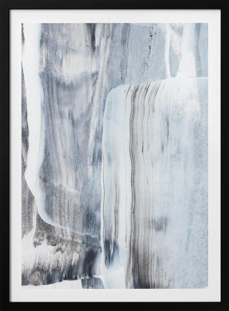 Black And White Brushstrokes | Poster