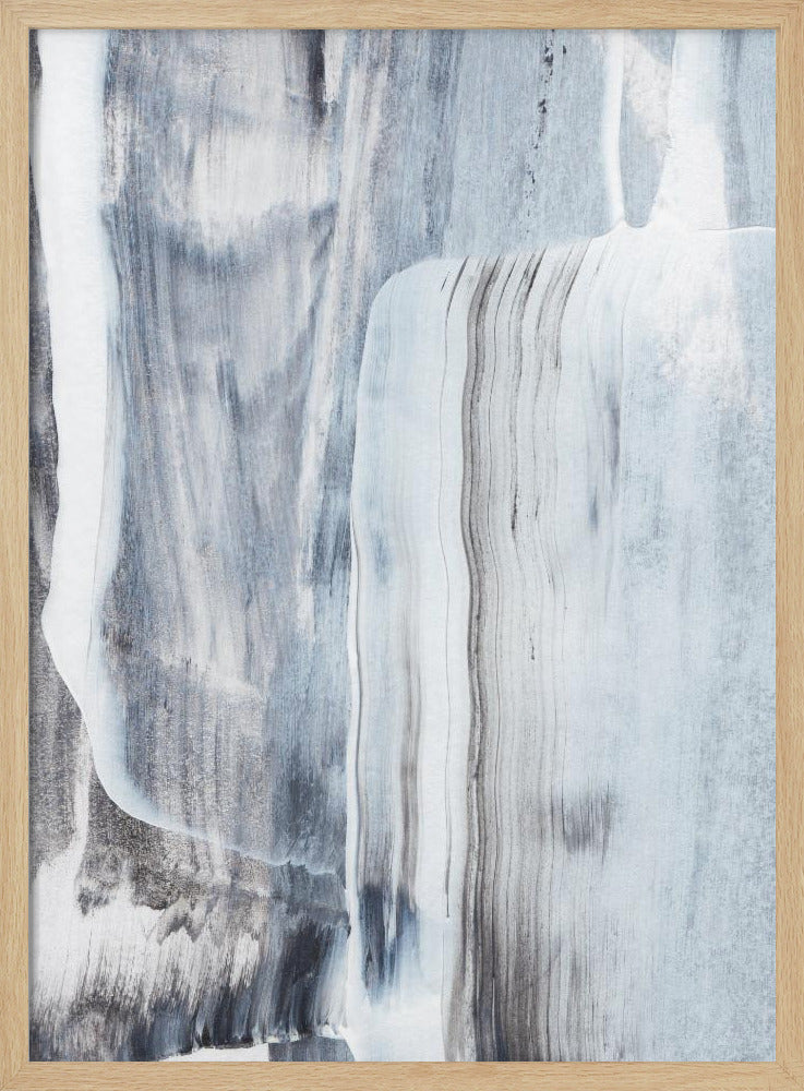 Black And White Brushstrokes | Poster