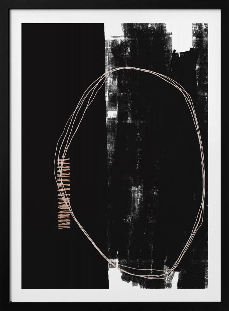 Abstract Black And White Artwork | Poster