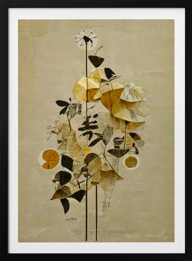 Goldene Blüten | Poster