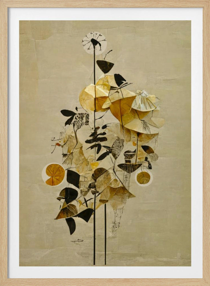 Goldene Blüten | Poster