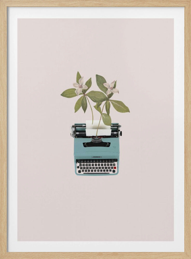 Botanische Schreibmaschine | Poster