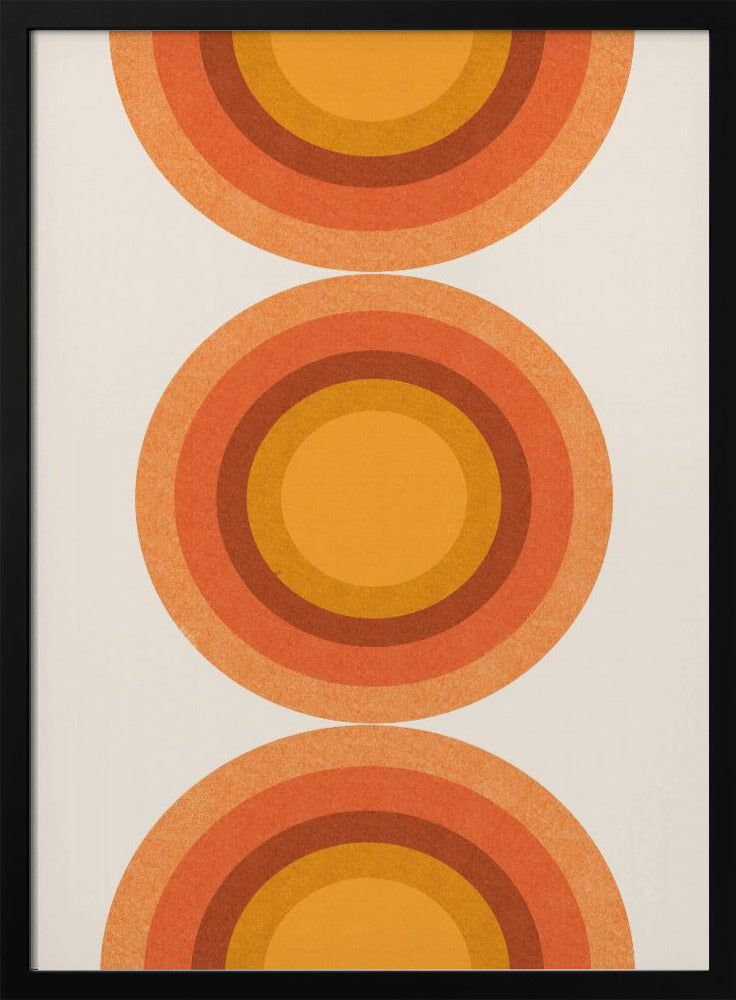 Retro Sonnenkreise | Poster