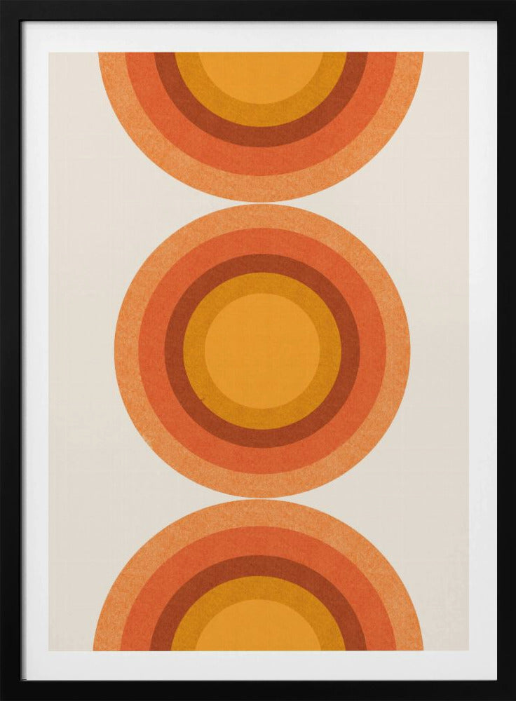 Retro Sonnenkreise | Poster