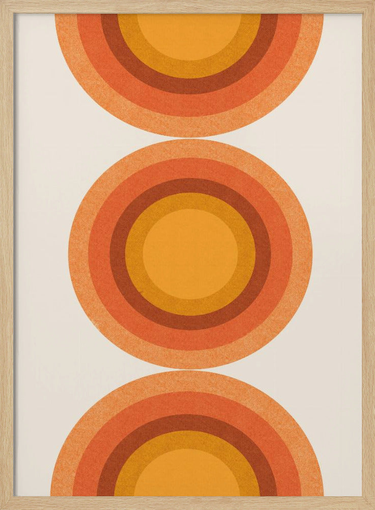 Retro Sonnenkreise | Poster
