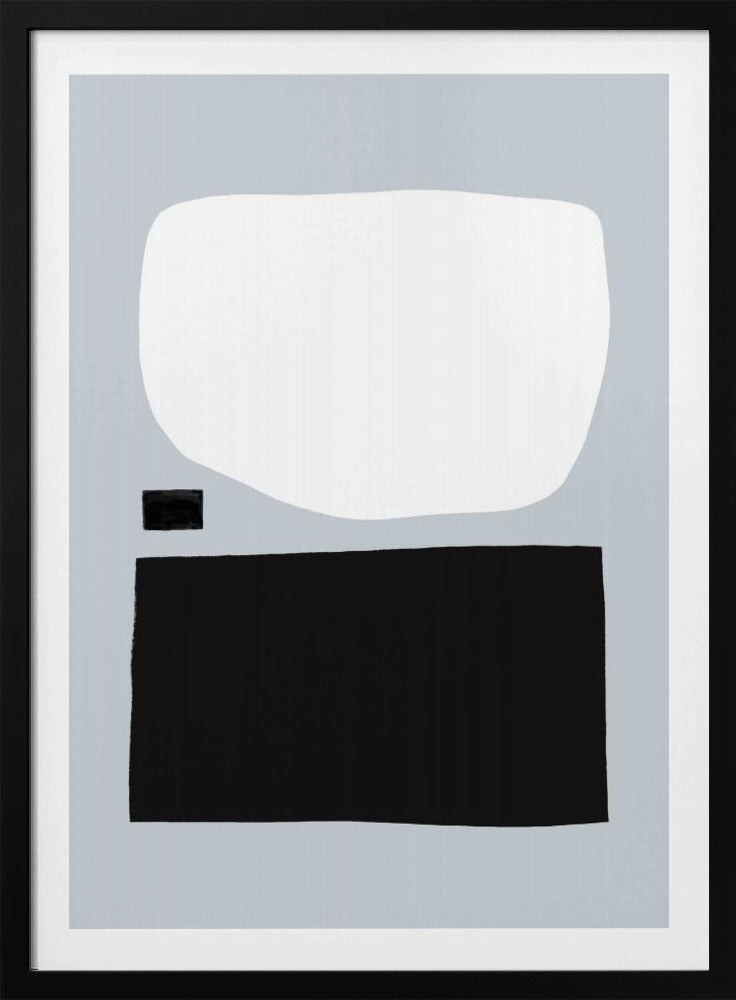 Geometrische Formen in Schwarzweiß | Poster