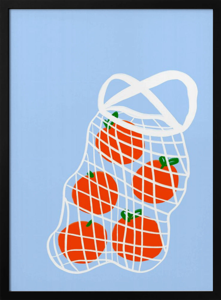 Tomaten im Netz | Poster