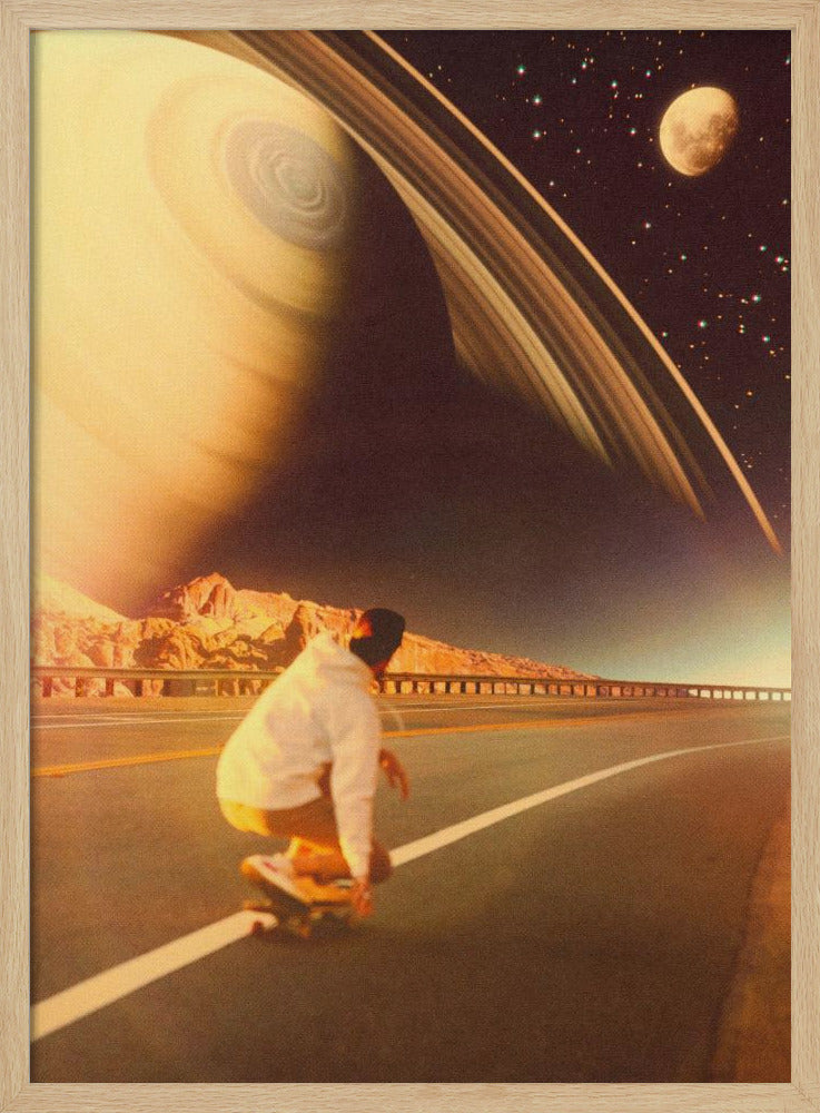 Weltraum-Skater | Poster