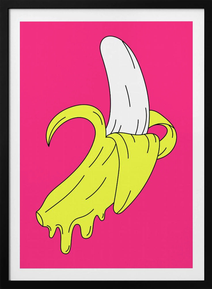 Schmelzende rosa Banane | Poster