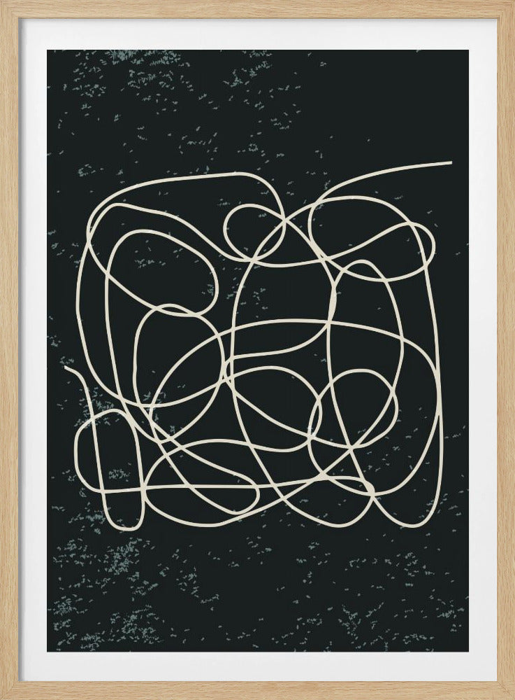 Schwarz-Weiß-Linien #1 | Poster