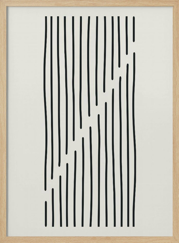 Minimalistisches Liniendesign Nr. 3 | Poster