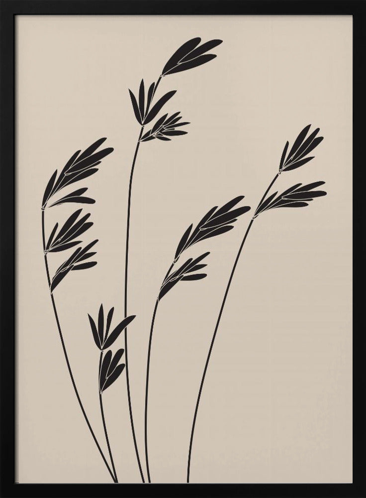 Schwarze Pflanzen | Poster