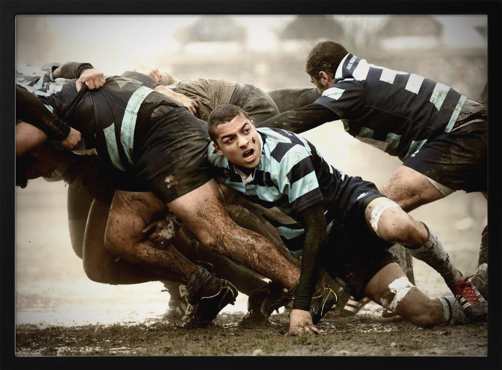 Rugby im alten Stil | Poster