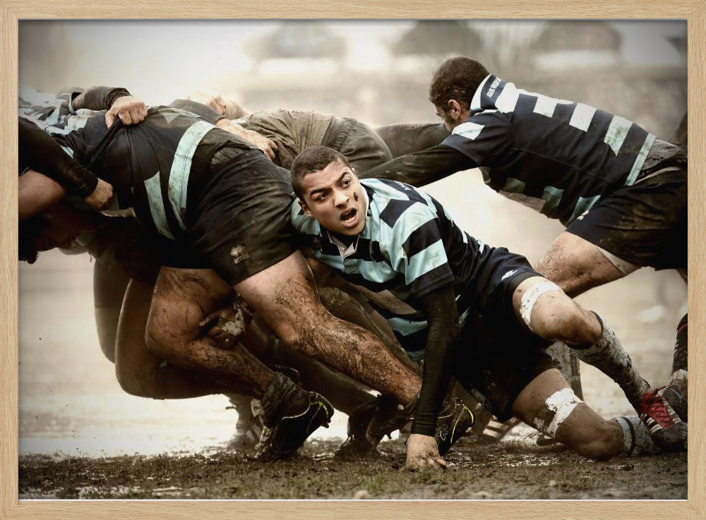 Rugby im alten Stil | Poster