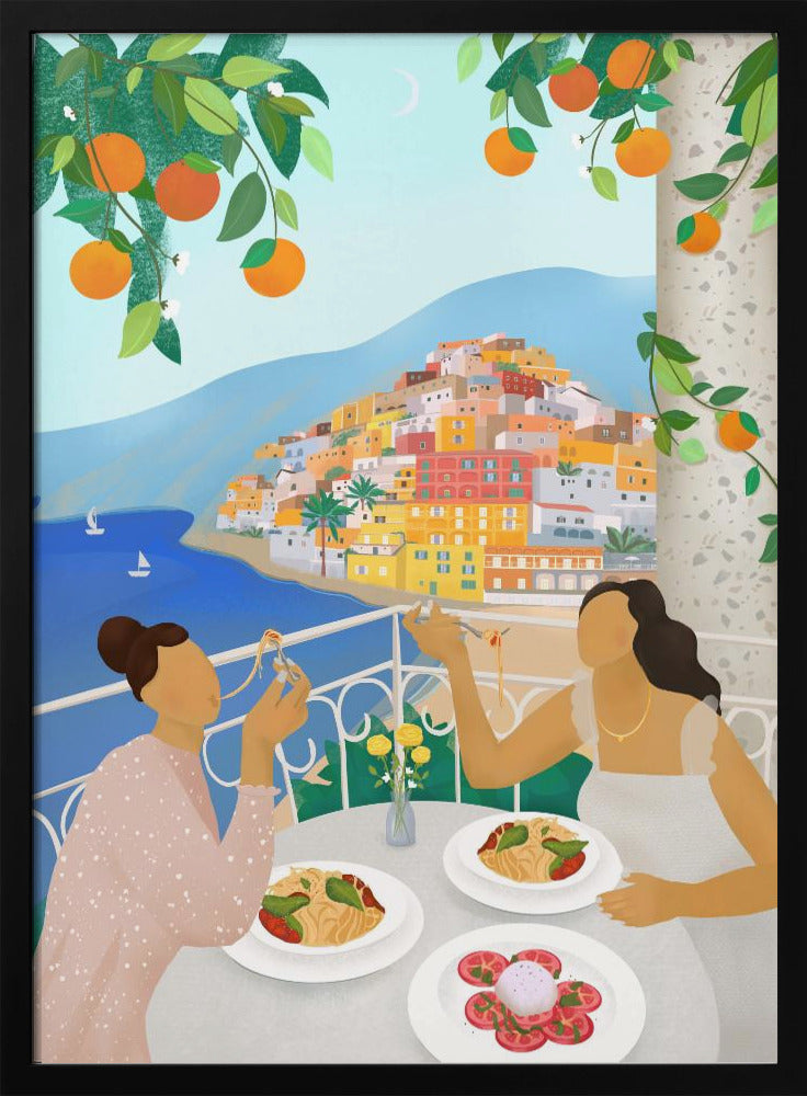 Girls in Positano | Poster