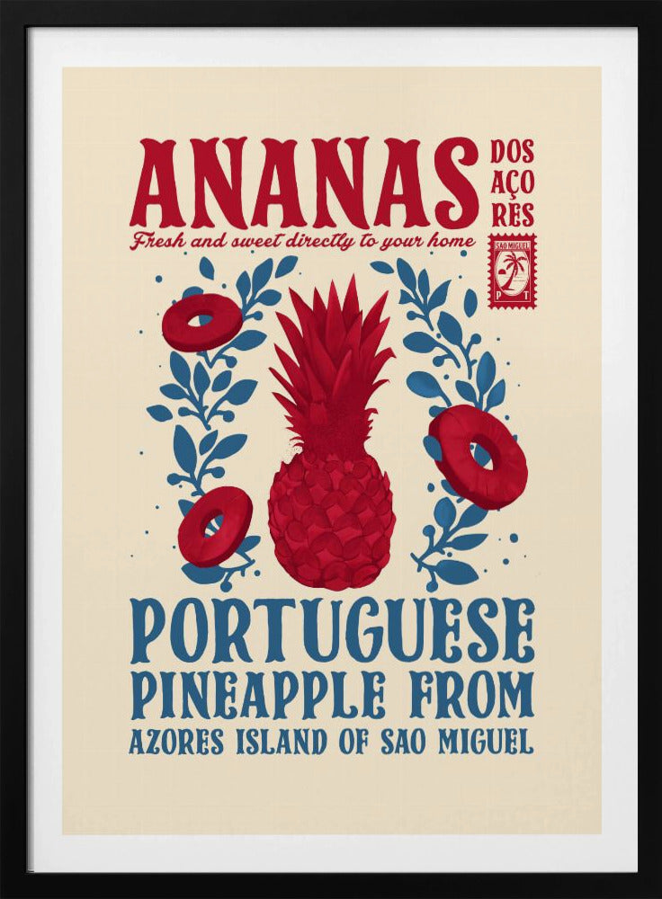 Pineapple kitchen print | Poster