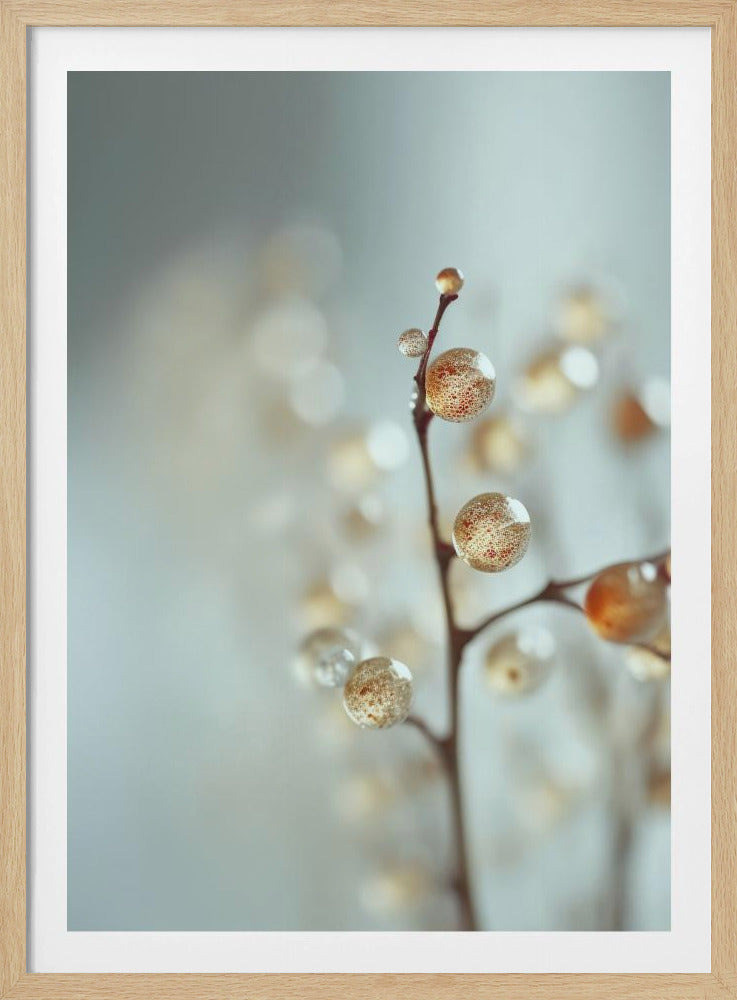 Leuchtende Tautropfen | Poster