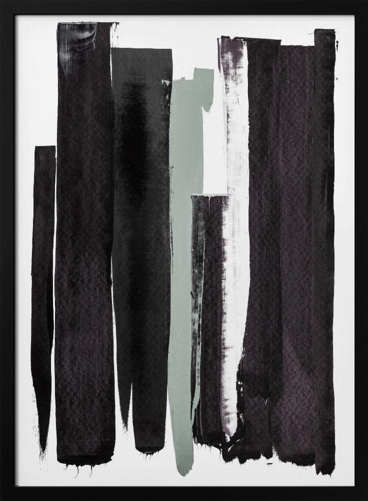 Monochrome Striche | Poster