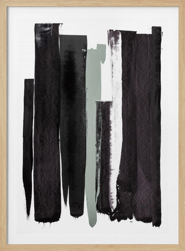 Monochrome Striche | Poster