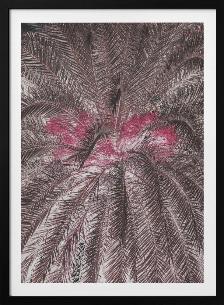 Lebendige Darstellung von Palmblättern | Poster
