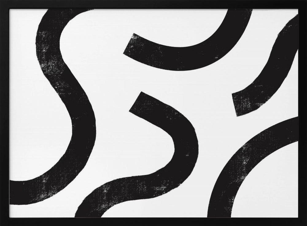 Monochrome Kurven | Poster