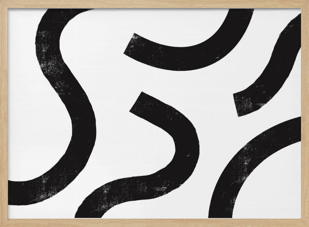 Monochrome Kurven | Poster
