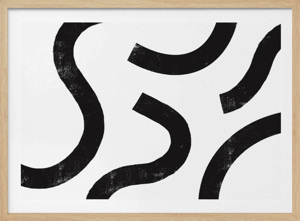 Monochrome Kurven | Poster