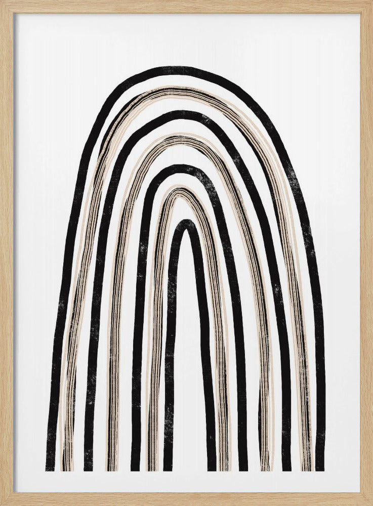 Monochrome Bögen | Poster