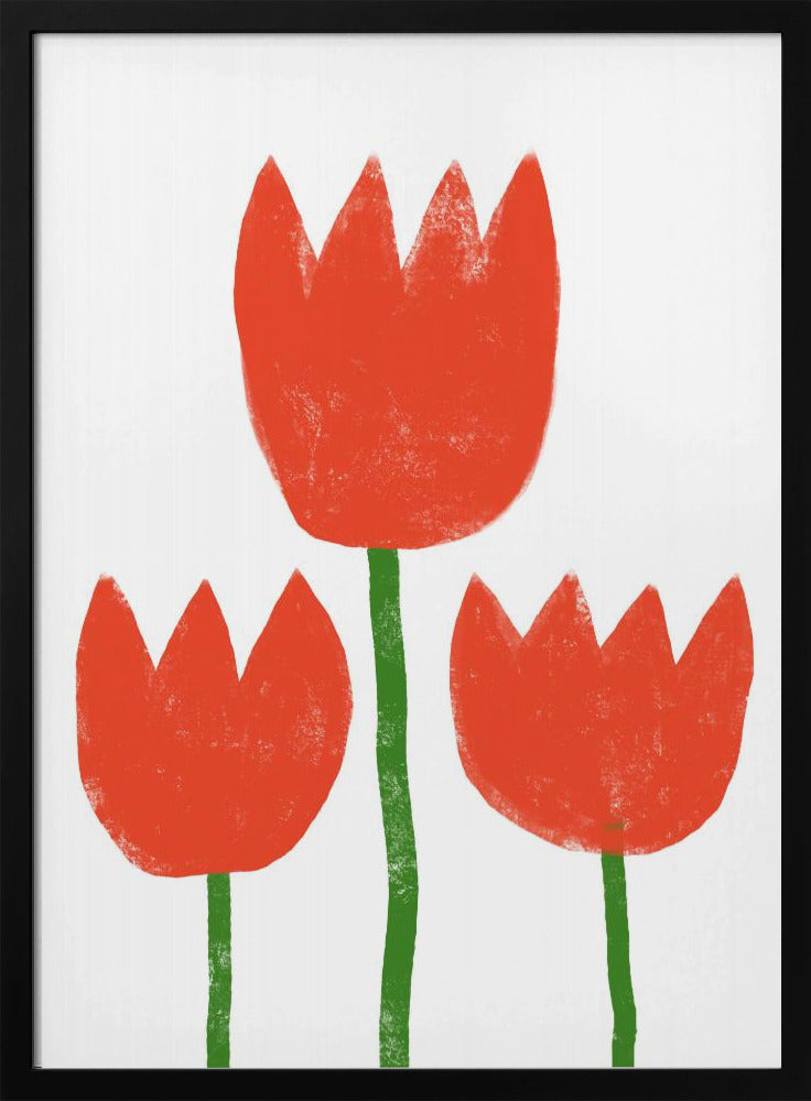 Rotes Tulpentrio | Poster