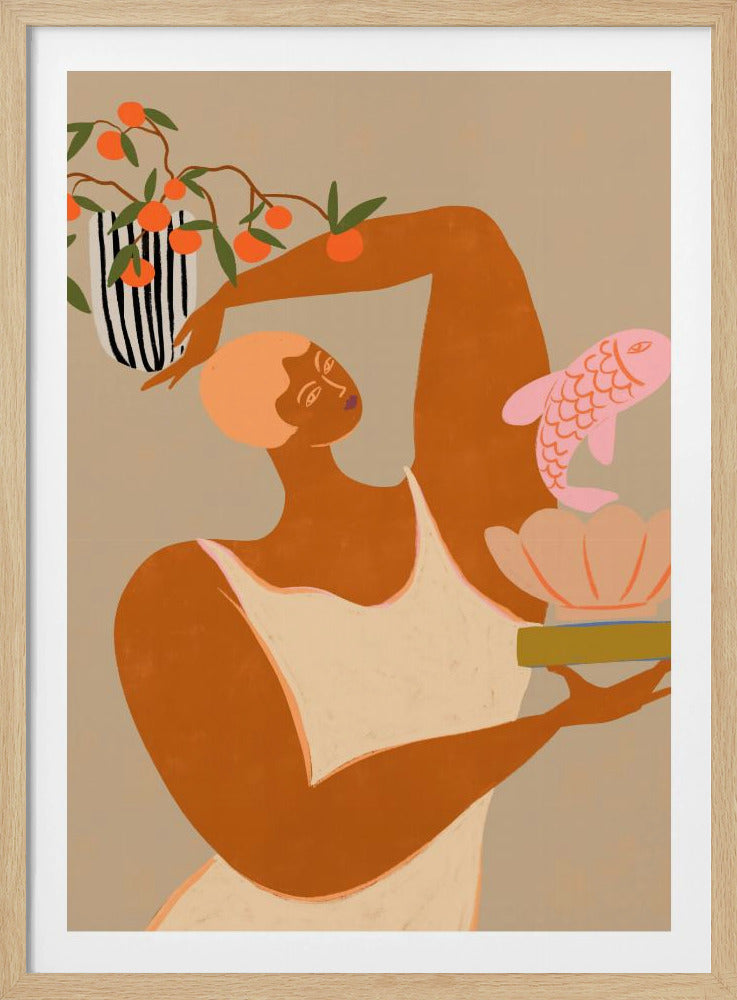 Fisch und Orangen | Poster