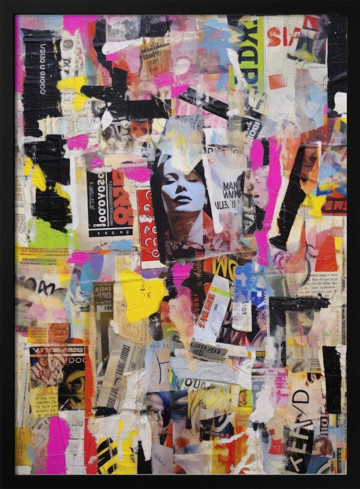 Vivid Collage Echoes | Poster
