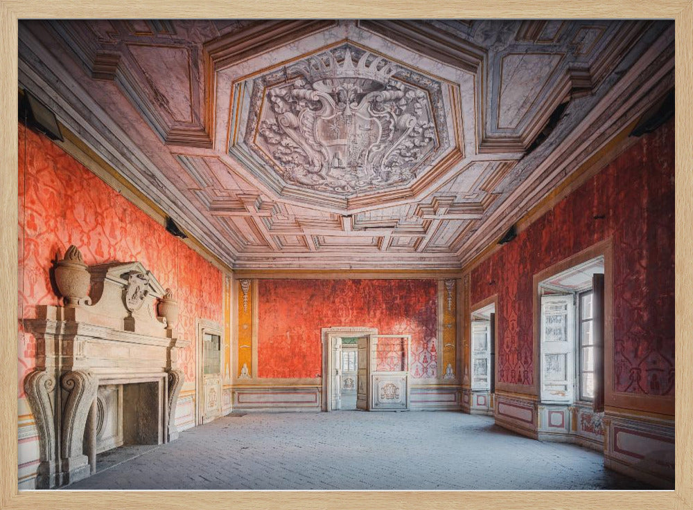 Verlassenes rotes Zimmer | Poster