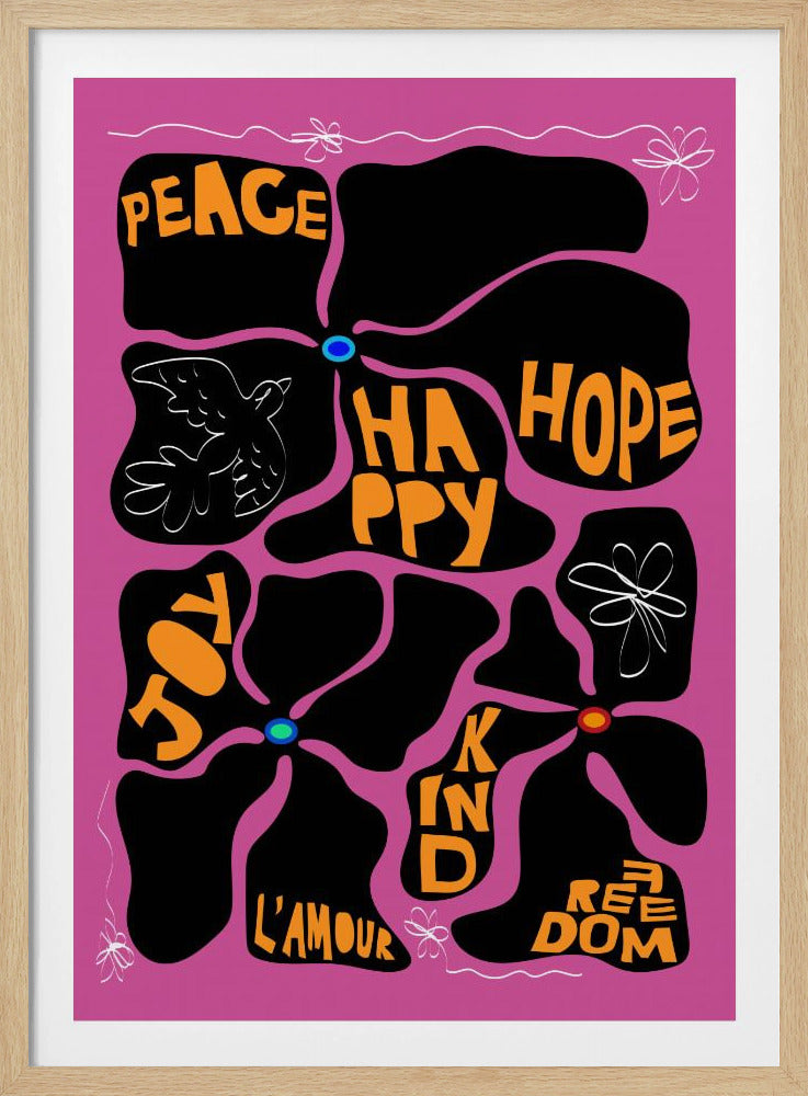 Blume der Zeit - Lila | Poster