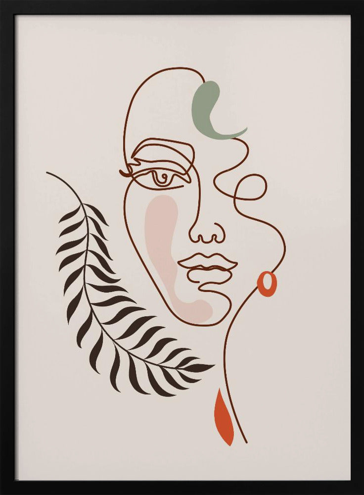 Blattige Eleganz | Poster