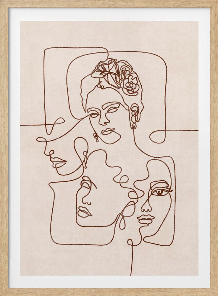 Verschlungene Gesichter | Poster