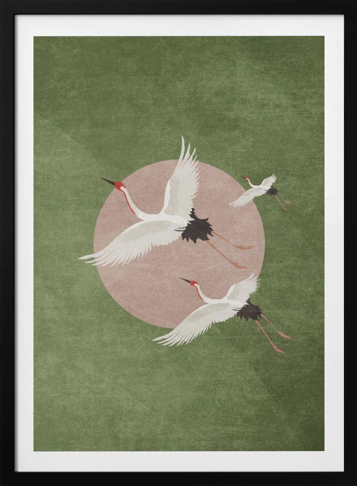 Kraniche im Flug | Poster