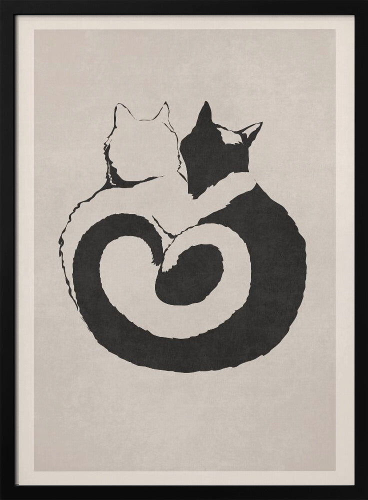Katzenartiges Yin Yang | Poster