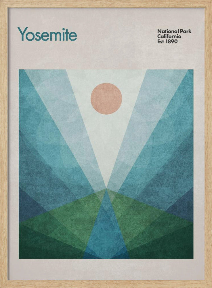 Geometrischer Sonnenaufgang | Poster