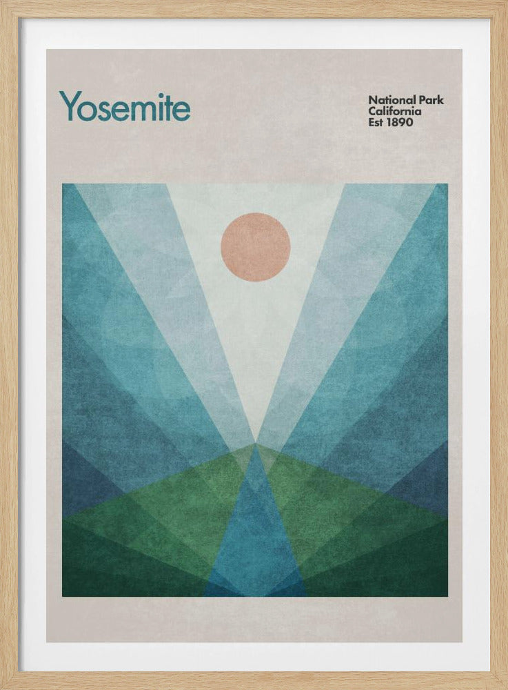 Geometrischer Sonnenaufgang | Poster