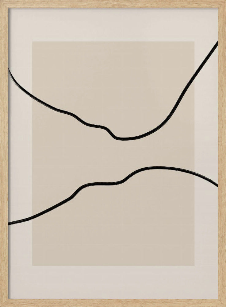 Soft Abstract Lines Art | Poster